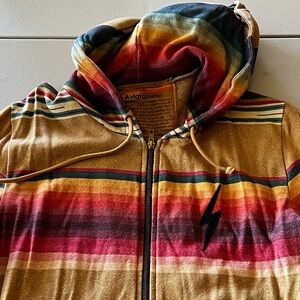 Aviator nation tri color zip up